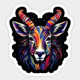 Patriotic Antelope Sticker